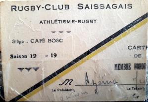 Rugby club saissagais collection lemoine